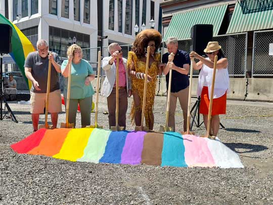 Darcelle XV Plaza ground breaking event