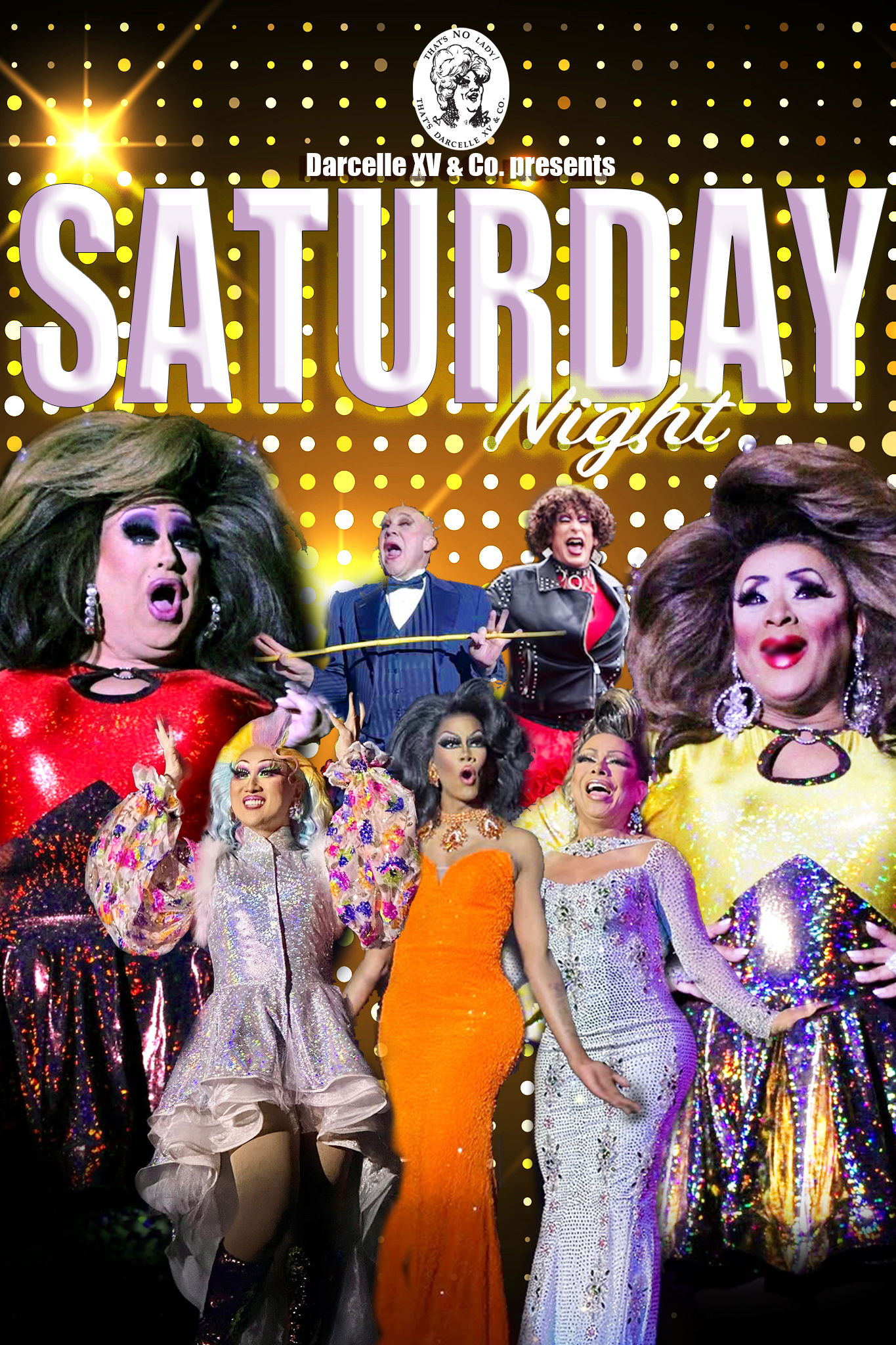 Star studded line up of drag performers for Darcelle's Saturday night show.